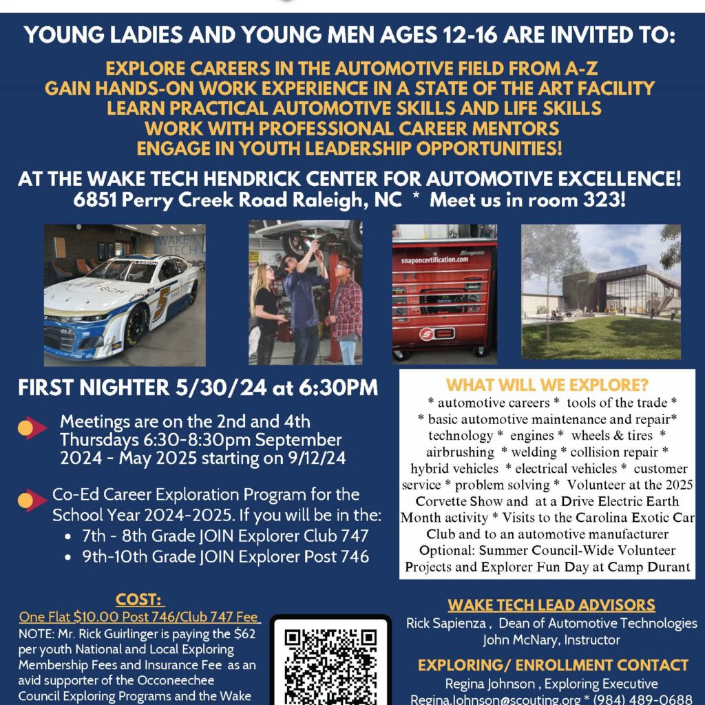 Wake Tech Automotive Youth Career Exploration Program
